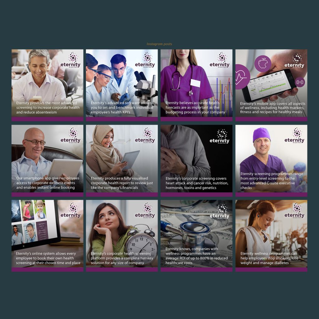 Instagram post work for a clinic in Dubai, UAE made by Social Wanted