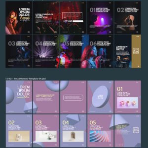 Instagram Carousel Templates Set#2